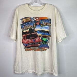 Vintage Arnold Motor Night Of Fire Cedar Falls, Iowa Tshirt XL